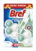 Tualeti puhastus- ja värskenduskapsel Bref Blue Aktiv Eucalyptus, 2 x 50 g