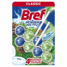 Tualetipuhastus- ja värskenduskapsel Bref Power Aktiv Pine, 2 x 50 g