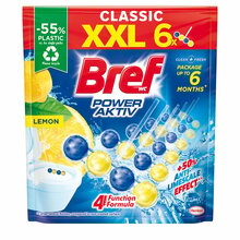 WC-puhasti-värskendaja Bref Power Aktiv Citri, 6 x 50 g