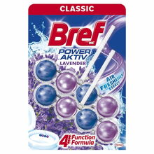 WC-poti puhastus- ja värskenduskapsel Bref Power Aktiv Lavender, 2 x 50 g
