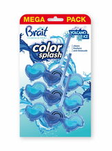 Riputatav WC-puhasti Brait Color Splash Volcano Ice, 3 x 45 g