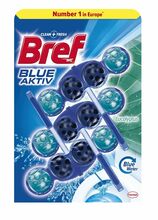 Tualetipuhasti-värskendaja Bref Color Aktiv Eucalyptus, 3 x 50 g