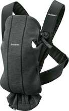 Beebikandja Babybjorn Mini, 3D Jersey, hall/must