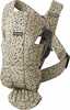 Kandekott Babybjorn Mini Woven, beež/pruunikas kollane/dark grey print