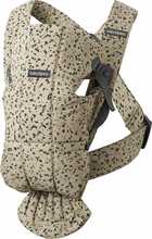Kandekott Babybjorn Mini Woven, beež/pruunikas kollane/dark grey print