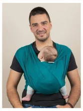 Beebiside Isara Stretchy Wrap, petroolroheline