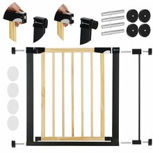 Trepi turvavärav Springos SG0012A, 75-89 cm, pruun/must