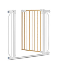 Turvavärav Lionelo Truus Slim, 105 x 3 x 80 cm, valge/naturaalne
