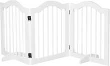 Puidust lemmiklooma piirdeaed PawHut, 154,5 x 29,5 x 61 cm, valge