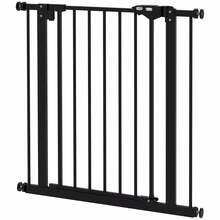 Lemmikloomade turvavärav PawHut, 74-80 cm, must