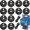 Pistikupesa kaitsed Sipo SBS-C10B, 12 tk, must