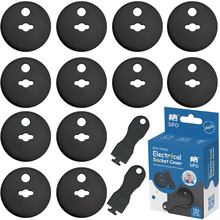 Pistikupesa kaitsed Sipo SBS-C10B, 12 tk, must