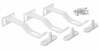 Ukse ja sahtli turvalukk Dreambaby Dual Action Ultralock, valge, 3 tk