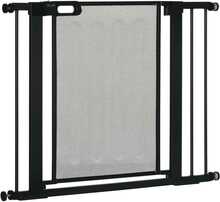 Metallist turvavärav PawHut, 75-103 cm, must