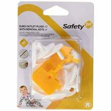 Pistikupesa kaitsed Safety 1ST, 12 tk, valge/oranž