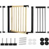 Trepi turvavärav Springos SG0012AC, 75-117 cm, pruun/must