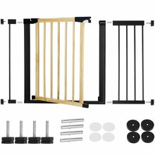 Trepi turvavärav Springos SG0012AC, 75-117 cm, pruun/must