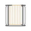 Turvavärav Lionelo Truus Slim, 75-105 cm, grafiit/pruun