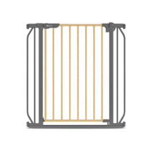 Turvavärav Lionelo Truus Slim, 75-105 cm, grafiit/pruun