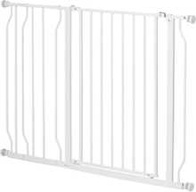 Turvavärav PawHut, 75-115 cm, valge