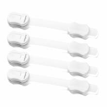 Universaalne lapselukk BabyOno 1644, 4 tk, valge