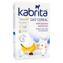 Kaerahelbepuder kitsepiima, banaani ja kuivatatud ploomiga Kabrita, alates 6. elukuust, 180 g