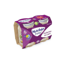 Püree köögiviljade ja kalkunilihaga Nutriben, 2x 190 g