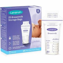 Rinnapiima säilituskotid Lansinoh 25 tk, 180 ml