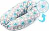 Tugipadi rasedatele Sensillo XL Hearts, sinine/valge/hall, 35x170 cm