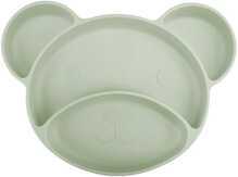 Silikoonist taldrik Canpol Babies Bear 51/401, 6+ kuud, roheline