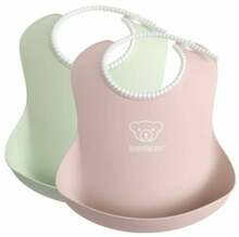 Pudipõll Babybjorn Soft, termoplastiline elastomeer (TPE), 4 kuud, roheline/roosa