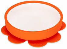 Libisemiskindel silikoonist taldrik Baboo 9023, 270 ml, 15 cm, 6+ kuud, oranž