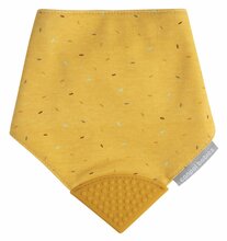 Pudipõll närimisleluga Canpol Bib With Teether 26/902, tekstiil/silikoon, 0 kuud, kollane