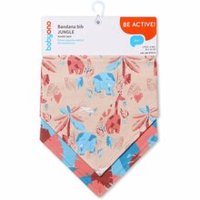 Pudipõll BabyOno Be Active Bandana Bib B.O.879/14, puuvill, 0 kuud, 2 tk, sinine/heleroosa