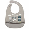 Silikoonist pudipõll taskuga Canpol Babies Bonjour Paris, tumebeež, 74/027