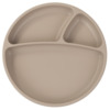 Libisemiskindel taldrik Minikoioi Divided Plate 101050008, silikoon, 19 cm, 6+ kuud, beež
