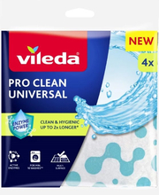 Universaalsed lapid ensüümidega Vileda Pro Clean, 4 tk