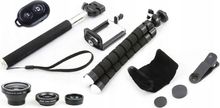 Selfipulk Xrec Selfie set 5w1, statiiviga, 3 objektiiviga