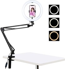 Lauastatiiv Puluz PKT3090B, 26 cm LED rõngas