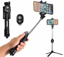 Selfipulk RoGer Selfie Stick + Tripod, Bluetooth kaugjuhtimispuldiga