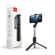 Selfipulk Crong SelfieGo, kompaktne, 20-101 cm, must