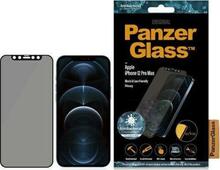 Telefoni kaitseklaas PanzerGlass Antibacterial, Apple iPhone 12 Pro Max, must, Privacy glass