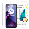 Karastatud klaas Wozinsky 9H, Motorola Moto G84, must, Full Glue