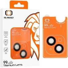 Kaamera kaitseklaas Tel Protect Titanium Lens 99 proc. AR, Apple iPhone 15/15 Plus, must, 2 objektiivi