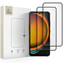 Ekraanikaitseklaas Tech-Protect Glass Fit+ 2 tk, Samsung Galaxy Xcover 7/7 Pro, must