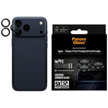 Kaamera objektiivi kaitse PanzerGlass Hoops Ceramic II, Apple iPhone 16 Pro/16 Pro Max/17 Pro/17 Pro Max, must