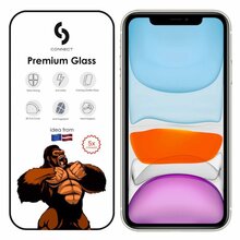 Kaitseklaas Connect Corning Gorilla Glass 5X, Apple iPhone XR/11, must