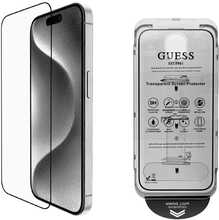 Kaitseklaas Guess BP Rhinestone 2-in-1, Apple iPhone 16 Pro Max, hõbedane