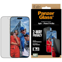Ekraanikaitseklaas PanzerGlass Ultra-Wide Fit EasyAligner Privacy Glass, iPhone 17 Pro Max