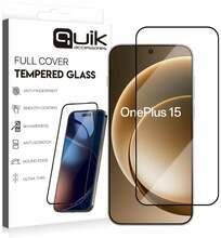 Telefoni kaitseklaas Quik Full Cover Tempered Glass, OnePlus 15, 6.78, 9H